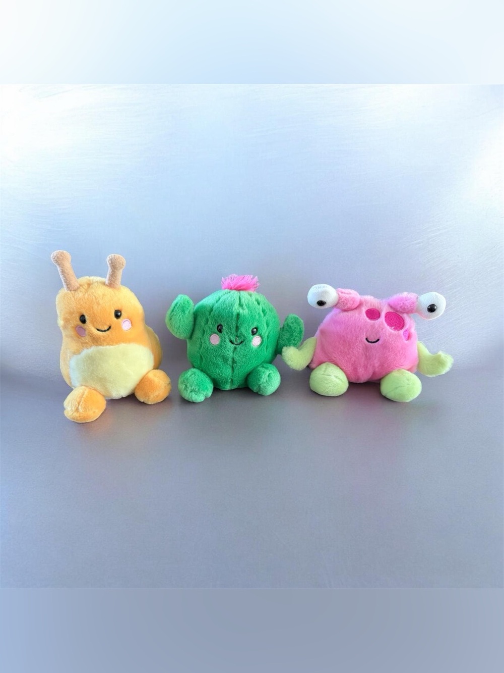 Palm Pals Lot Of 3 Slug, Cactus & Alien